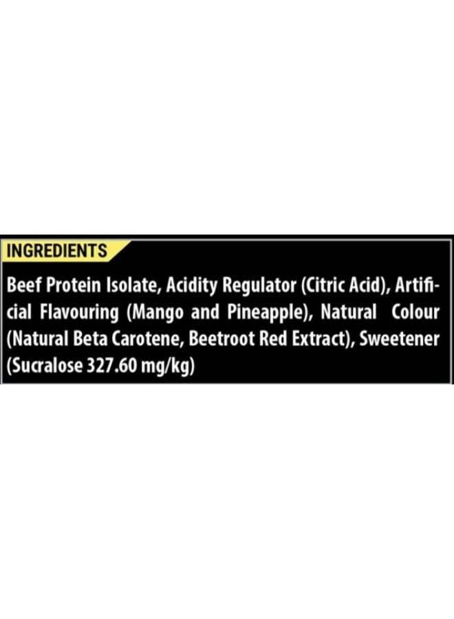 Britpro Beef Protein Isolate Plus, 1.8KG - Mango Pineapple Flavour - 97% Protein Concentration, 27g Protein - No Added Sugar, Zero Fat, Dairy Free - Muscle Recovery & Strength - Made in UK - Image 4